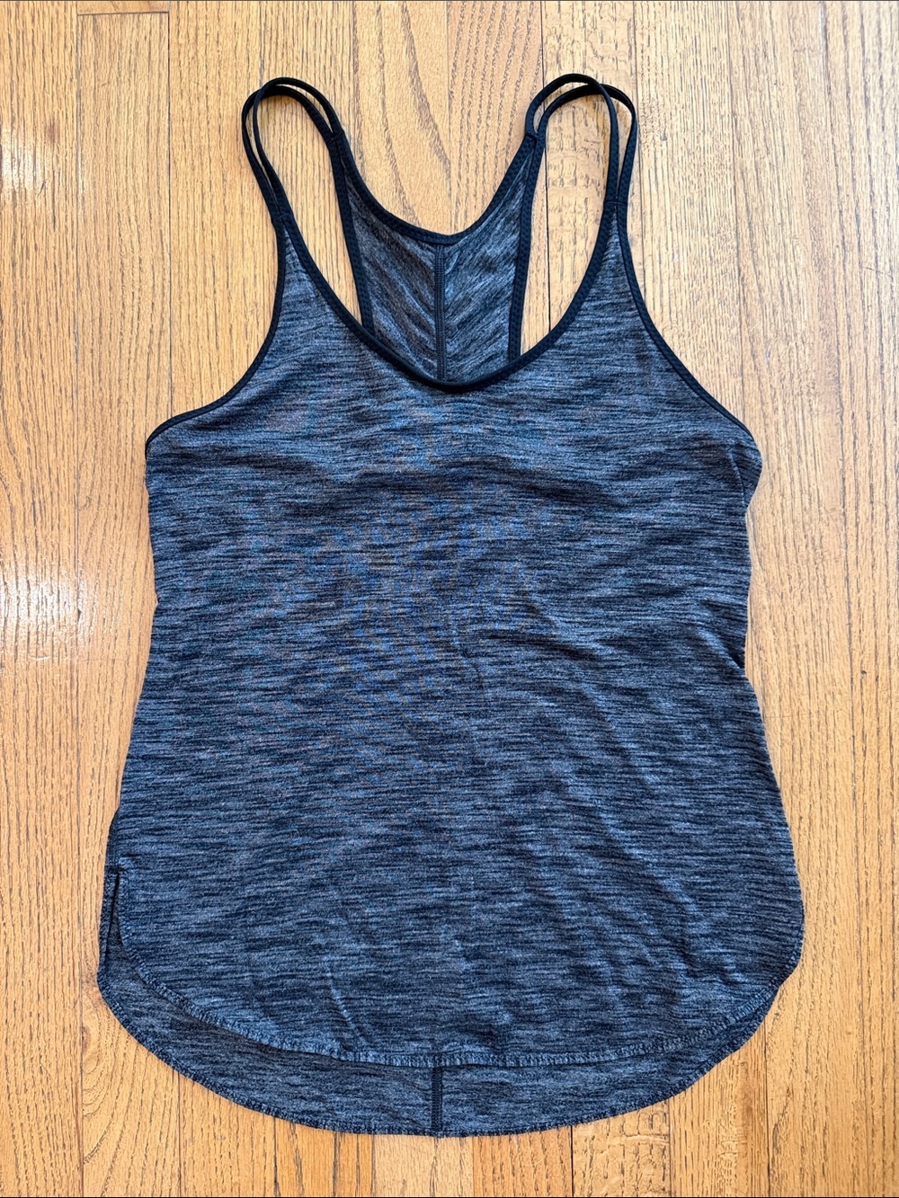 lululemon athletica Heathered Charcoal Double-Strap Tank